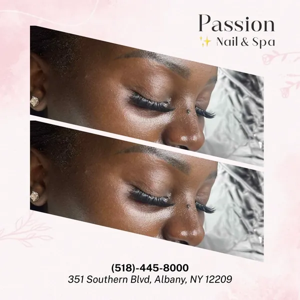 Eyelash extensions at Passion Nail Spa